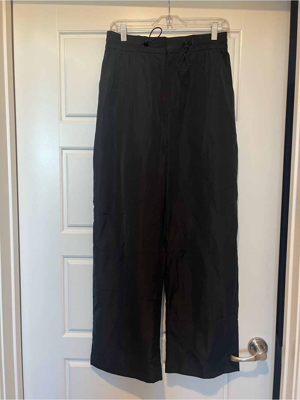 Zara high waist elastic Wide Leg Drawstring Pants